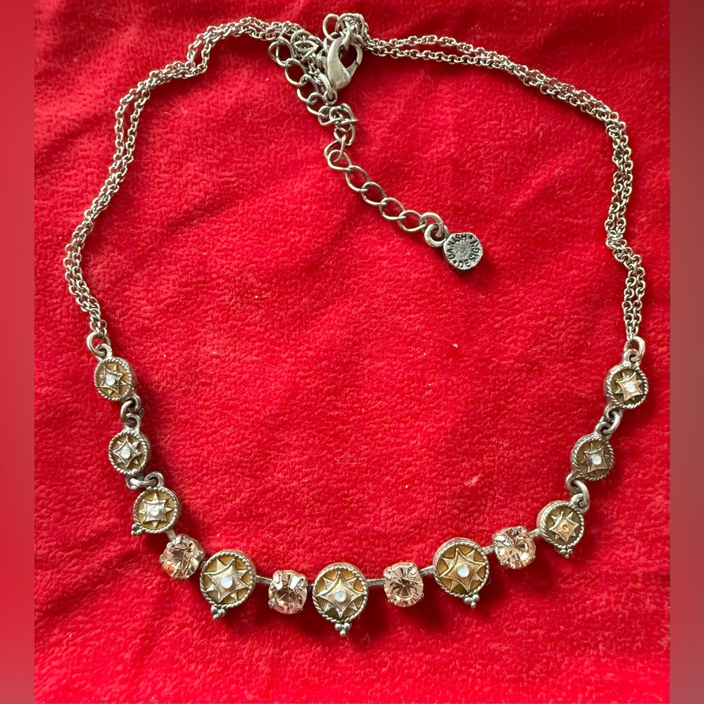 New Pilgrim Champagne Color Crystal Necklace